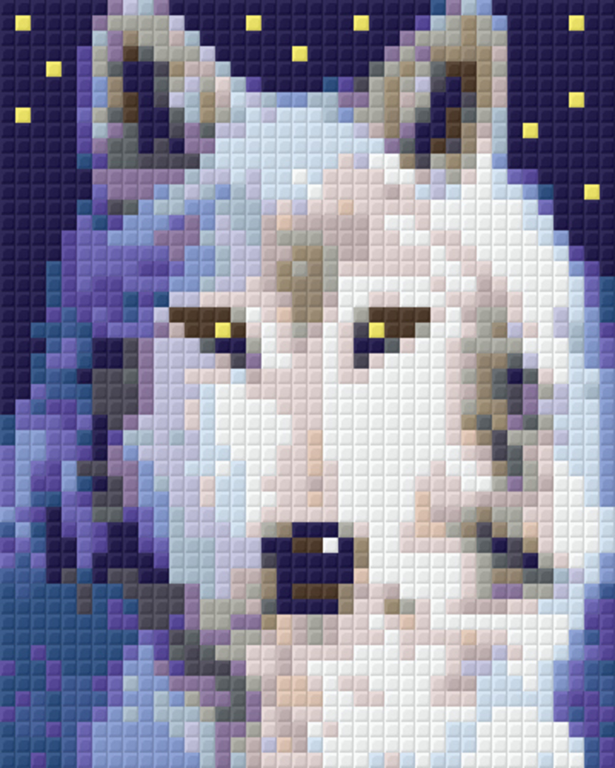 Magic Wolf One [1] Baseplate PixelHobby Mini-mosaic Art Kit image 0